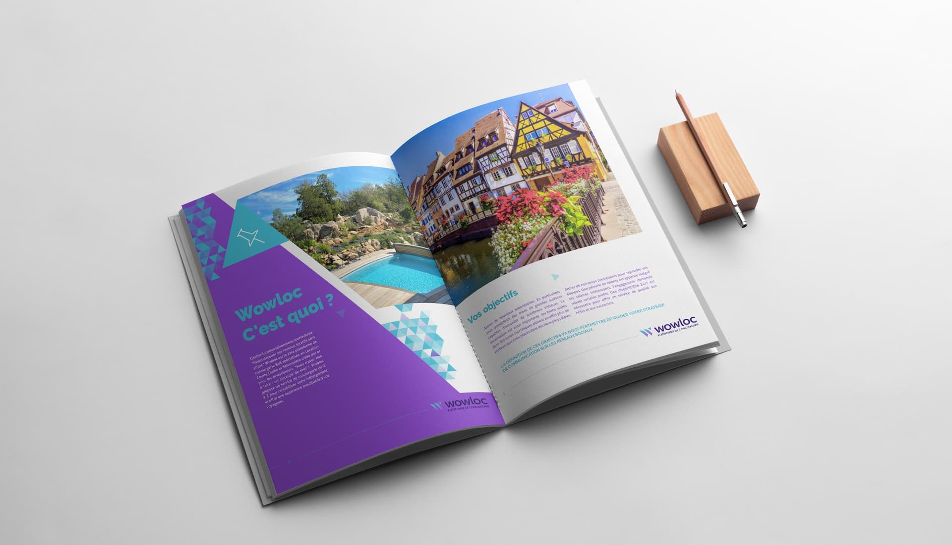 Wowloc : Identité visuelle, supports imprimés