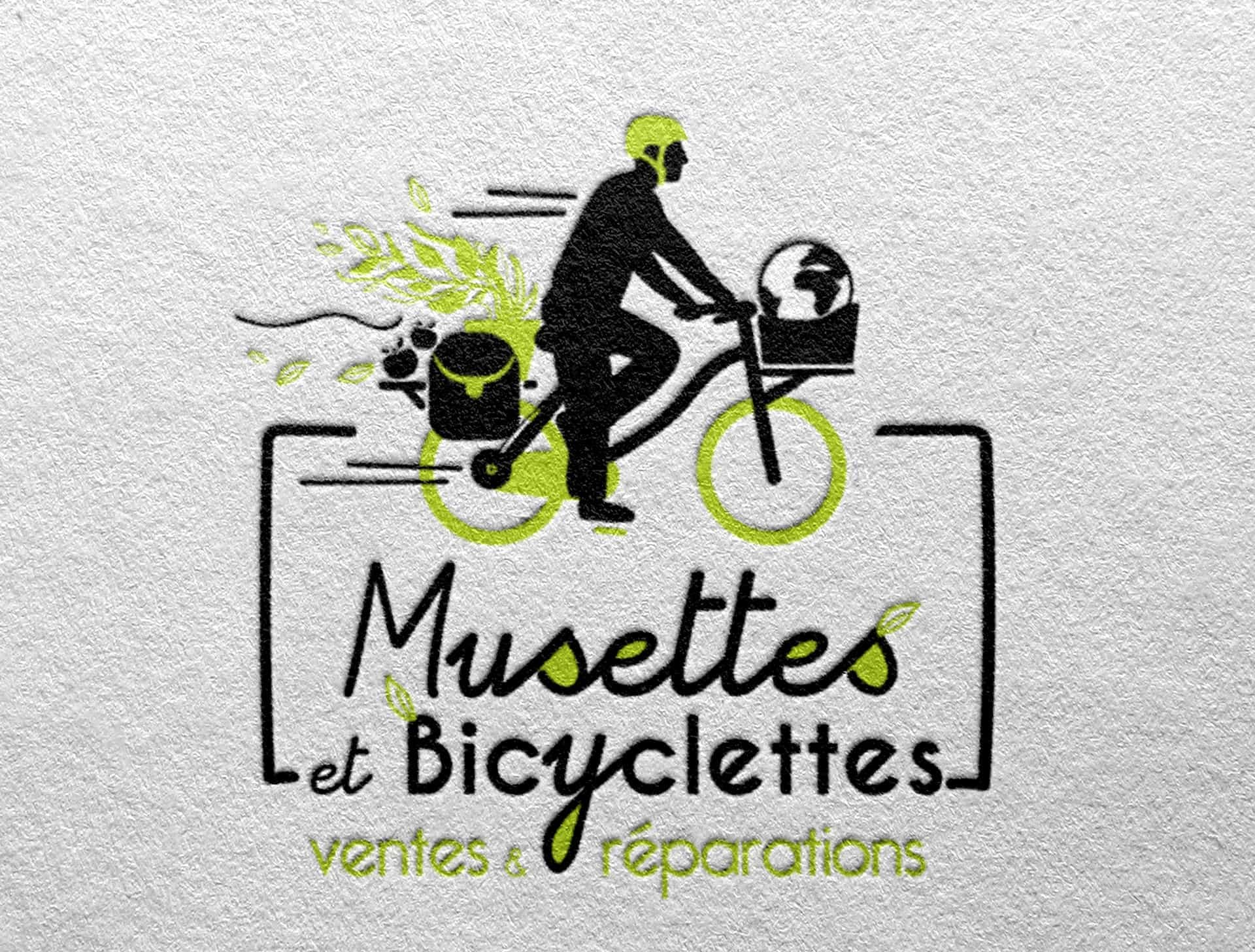Musettes et Bicyclettes : Identité visuelle, support imprimé, site web