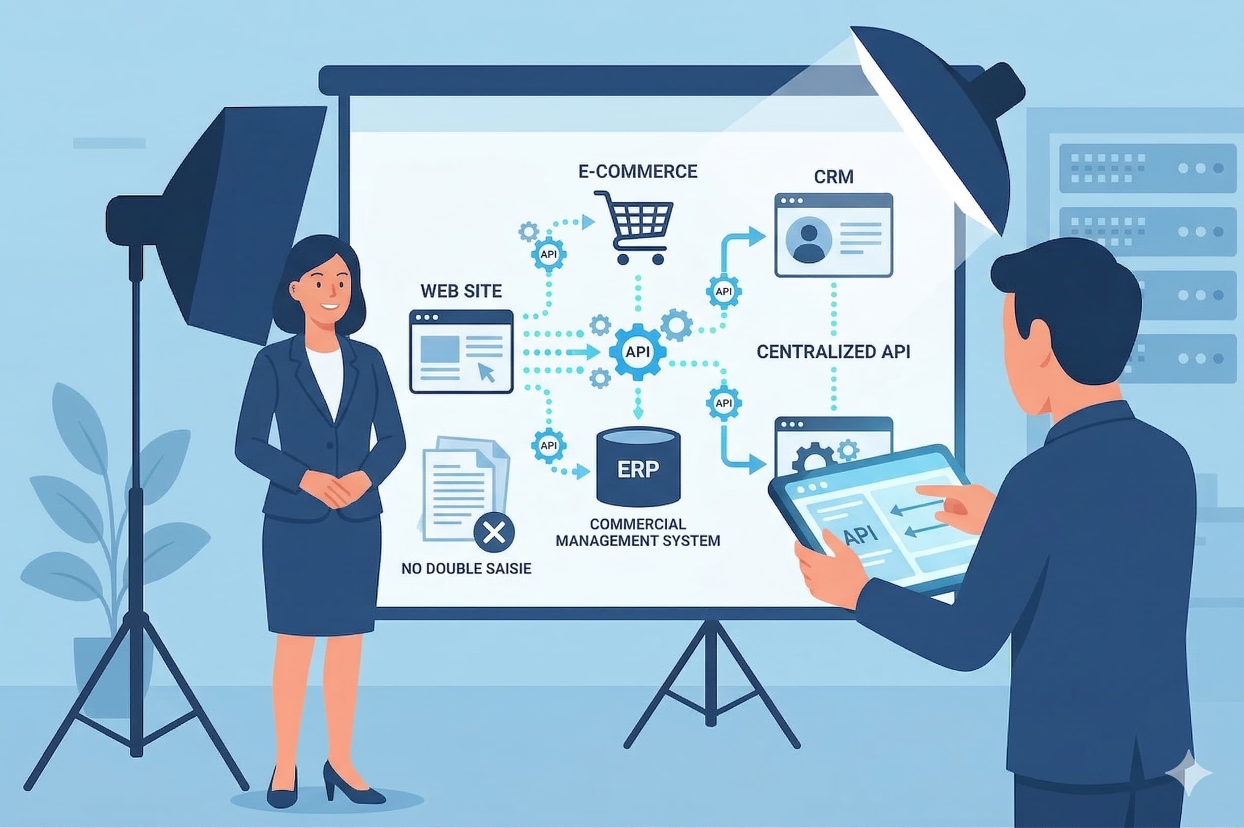 Fini la double saisie : Pourquoi connecter votre site web à votre CRM ou logiciel métier (ERP) ?