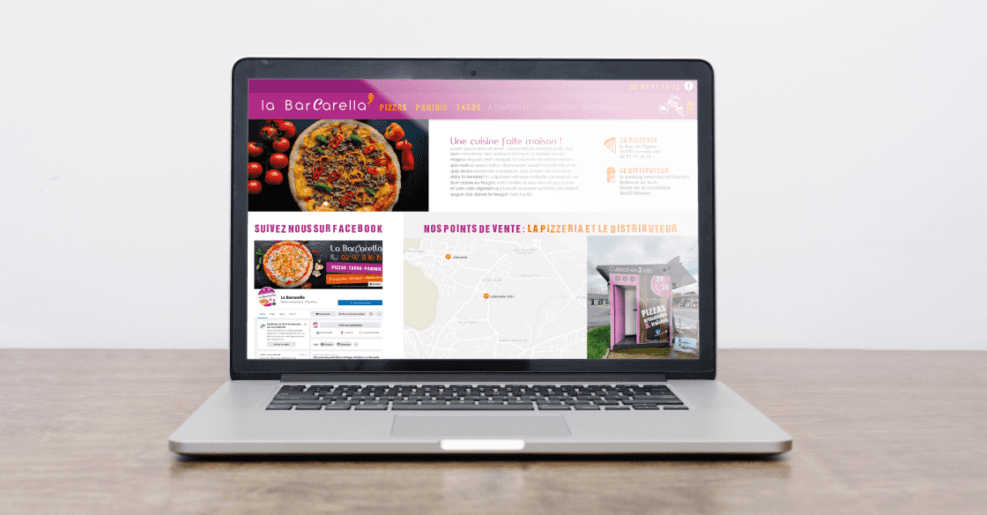 La Barcarella : Identité visuelle, site web, supports imprimés