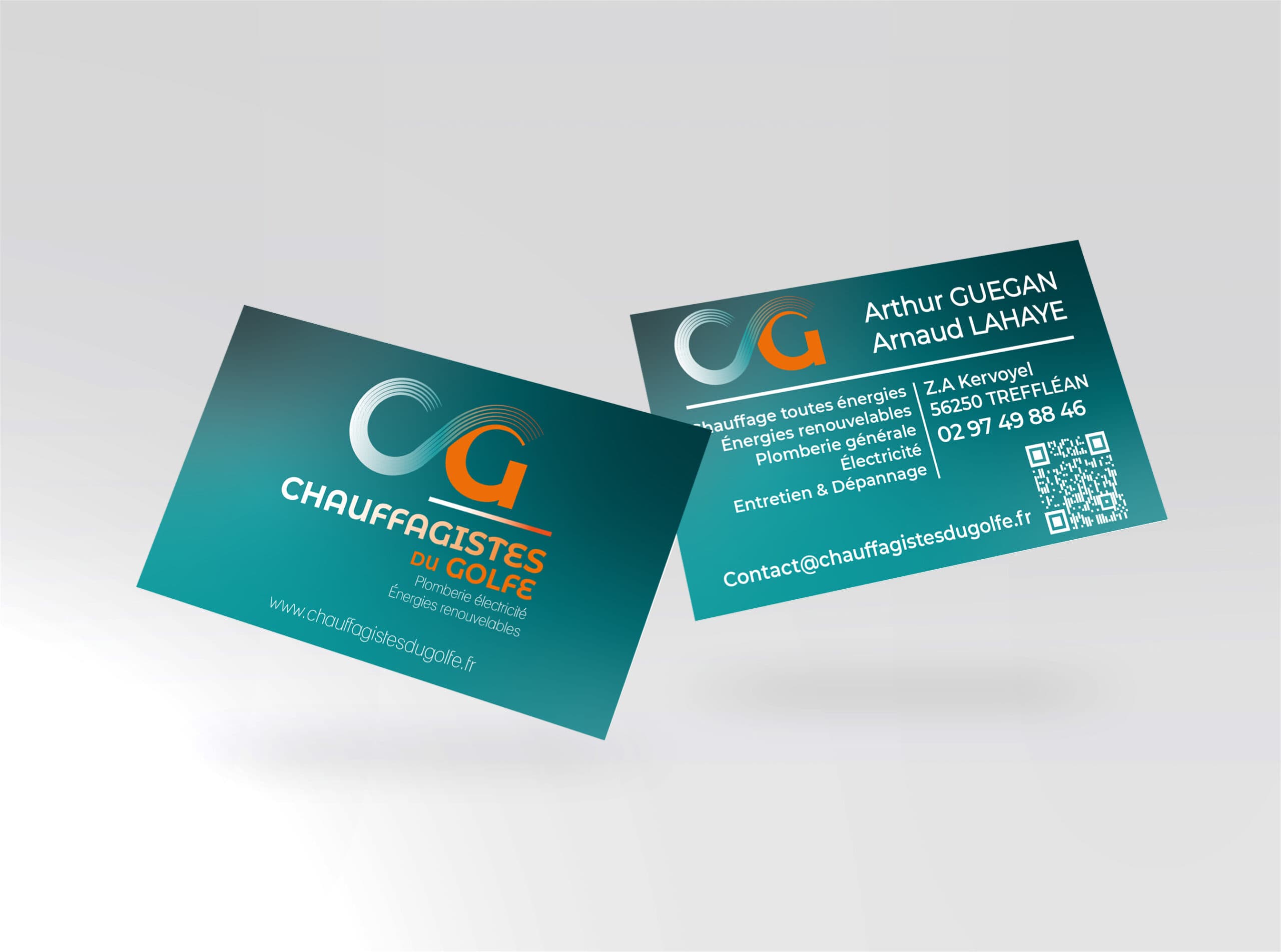 Les Chauffagistes du Golfe : Identité visuelle, support imprimé