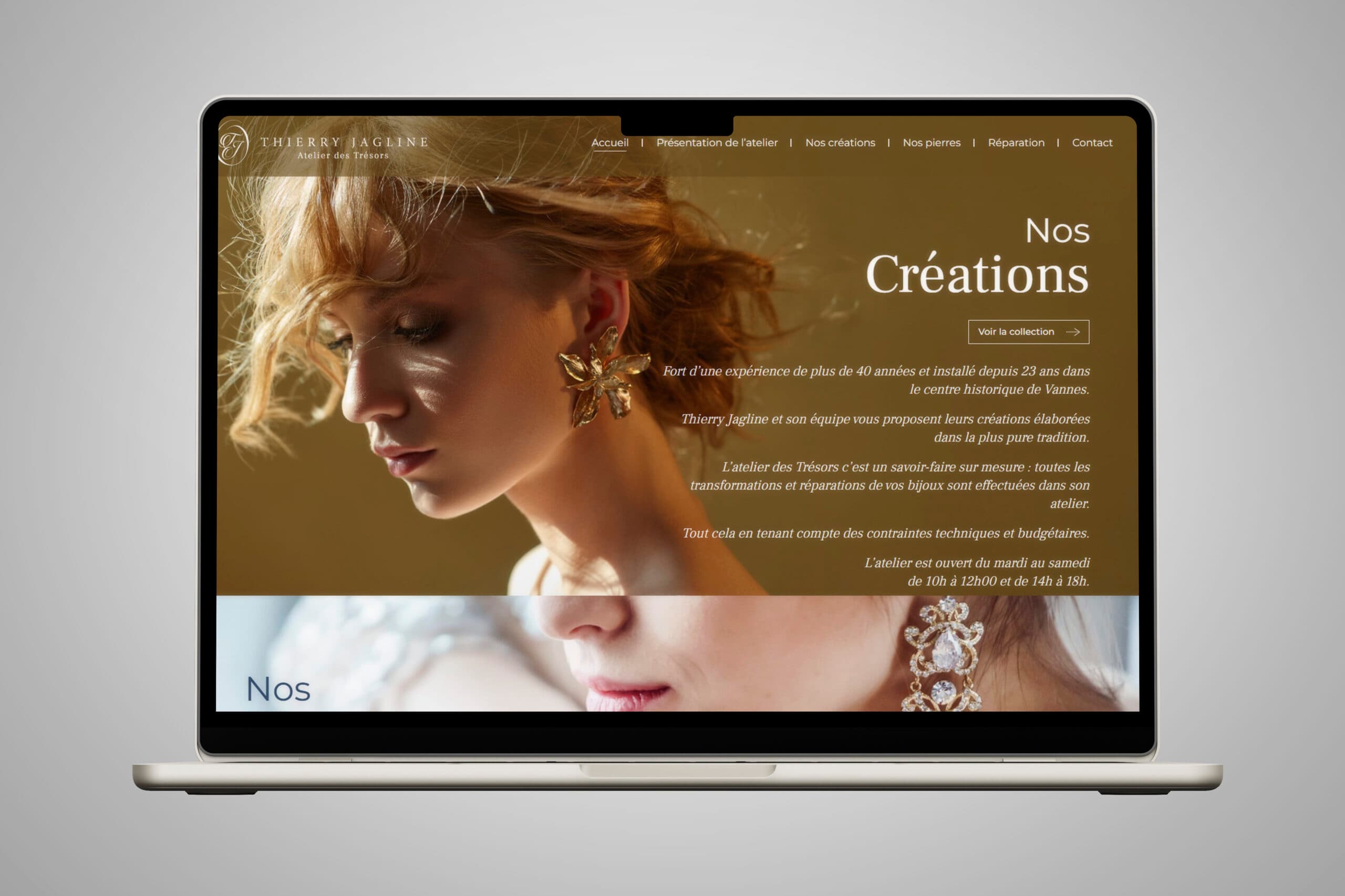 Mockup Thierry Jagline : Site web
