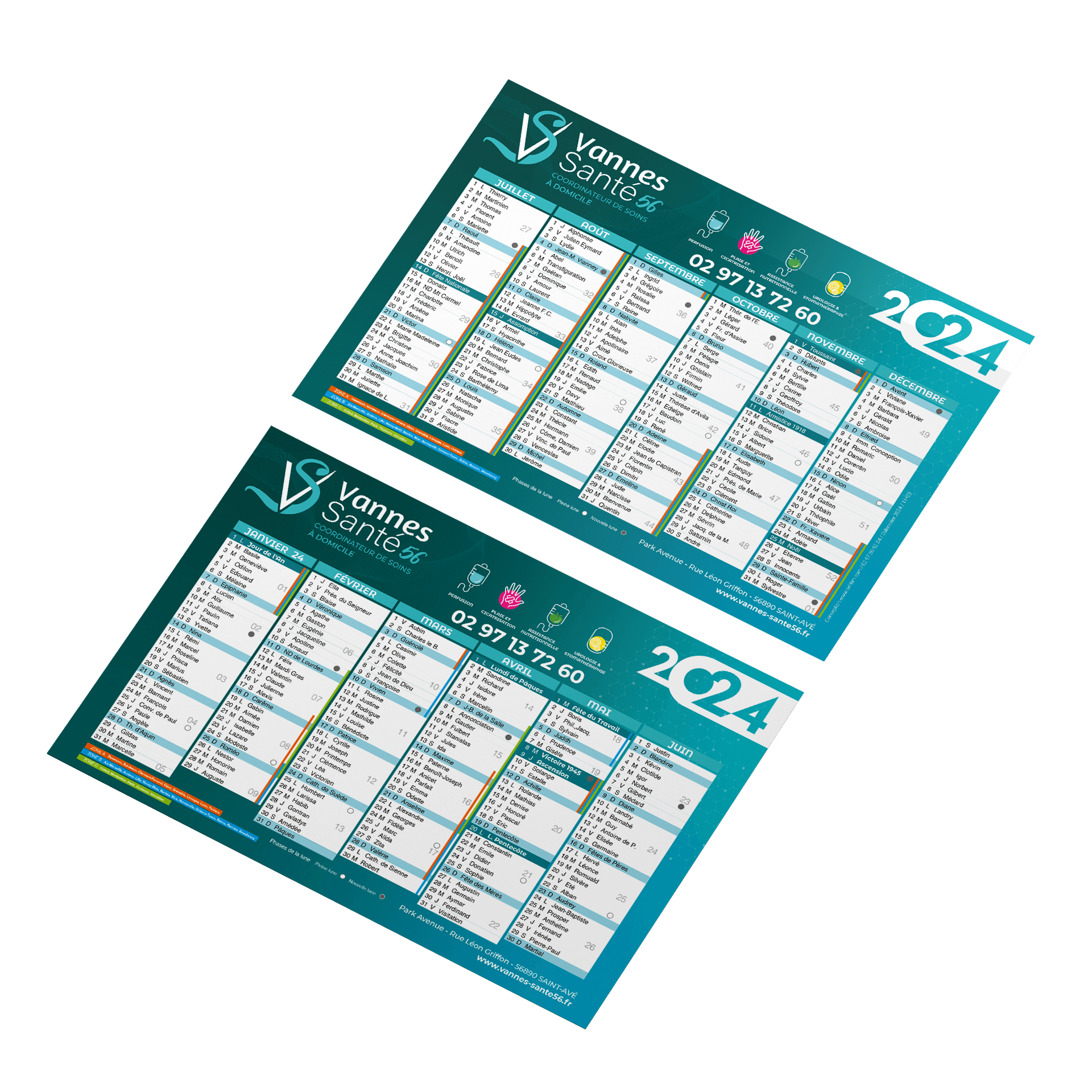 Calendrier personnalisé pour la fin d'année