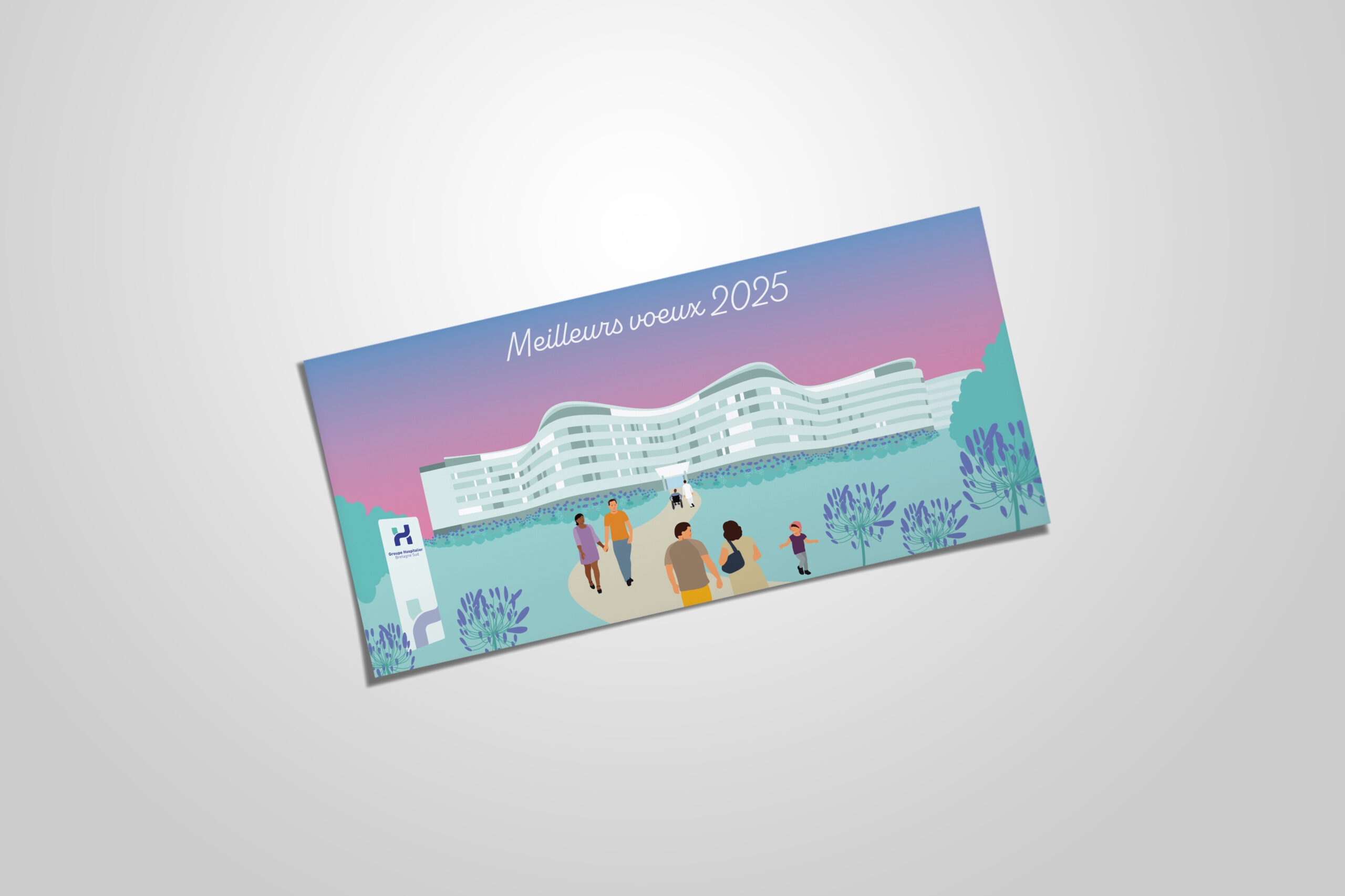 Carte de vœux personnalisée pour la fin d'année