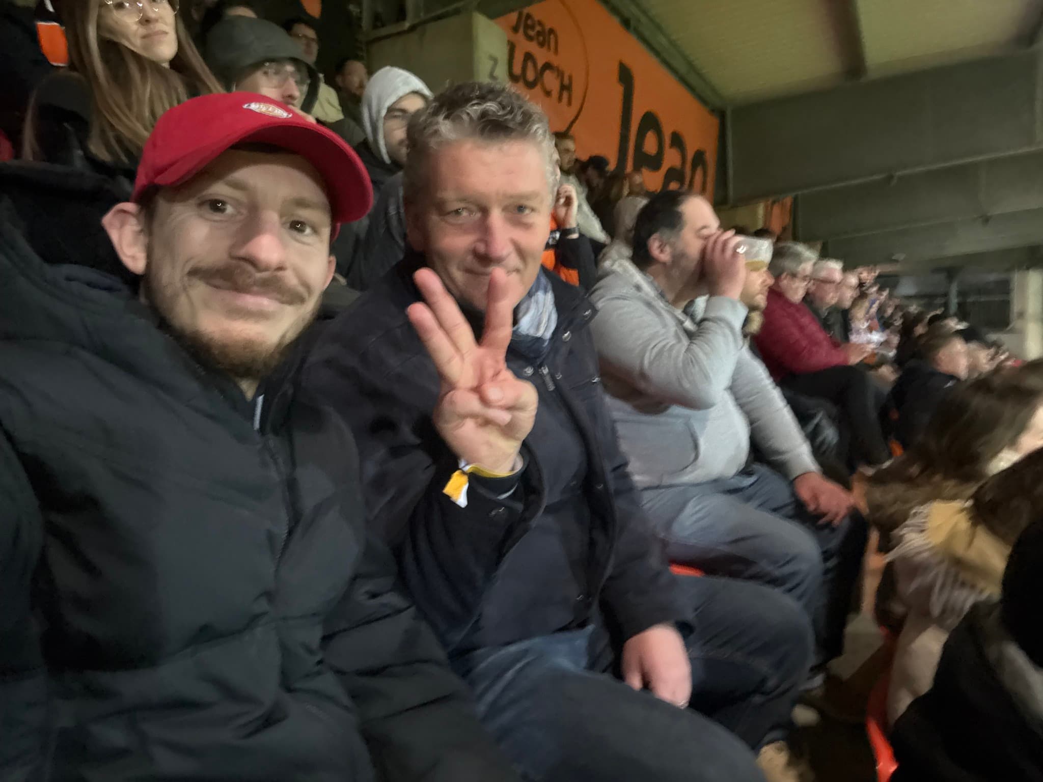 Pascal & Benoît étaient présents hier au Moustoir pour soutenir les Merlus face à l’OGC Nice… et quel match !