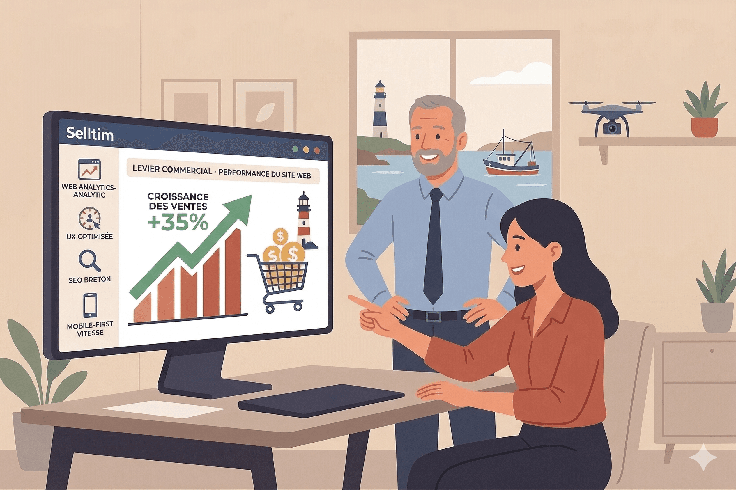 Au-delà du design : Pourquoi votre site web doit être un levier commercial à Lorient